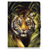iPad Pro 11 2024 Colored Drawing Horizontal Flip Tablet Leather Case - Tiger