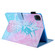 iPad Pro 11 2024 Colored Drawing Leather Smart Tablet Case - Blue Pink Pineapple