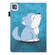 iPad Pro 11 2024 Colored Drawing Leather Smart Tablet Case - Cute Wolf