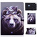 iPad Pro 11 2024 Colored Drawing Smart Leather Tablet Case - Cat and Bear