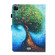 iPad Pro 11 2024 Coloured Drawing Stitching Smart Leather Tablet Case - Abstract Tree