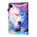 iPad Pro 11 2024 Coloured Drawing Stitching Smart Leather Tablet Case - Wolf