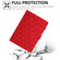 iPad Pro 11 2024 Diamond Texture Embossed Leather Smart Tablet Case - Red