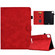 iPad Pro 11 2024 Embossed Smile Smart Leather Tablet Case - Red iPad Pro 11 2024 Embossed Smile Smart Leather Tablet Case - Red