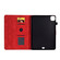 iPad Pro 11 2024 Embossed Smile Smart Leather Tablet Case - Red iPad Pro 11 2024 Embossed Smile Smart Leather Tablet Case - Red