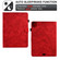 iPad Pro 11 2024 Fortune Tree Embossed Leather Smart Tablet Case - Red iPad Pro 11 2024 Fortune Tree Embossed Leather Smart Tablet Case - Red