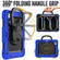 iPad Pro 11 2024 Handle Silicone Hydric PC Tablet Case with Shoulder Strap - Dark Blue