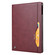 iPad Pro 11 2024 Knead Skin Texture Horizontal Flip Leather Smart Tablet Case - Wine Red