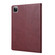 iPad Pro 11 2024 Knead Skin Texture Horizontal Flip Leather Smart Tablet Case - Wine Red