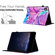 iPad Pro 11 2024 Marble Litchi Leather Smart Tablet Case - Purple