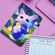 iPad Pro 11 2024 Painted Elastic Band Smart Leather Tablet Case - Cute Rabbit