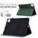 iPad Pro 11 2024 Peony Butterfly Embossed Leather Smart Tablet Case - Green