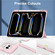 iPad Pro 11 2024 Pure Color 3-fold Clear TPU Smart Leather Tablet Case - Pink