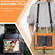 iPad Pro 11 2024 Silicone + PC Tablet Protective Case - Orange+Black