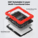 iPad Pro 11 2024 Silicone Hybrid PC Tablet Case with Shoulder Strap - Red