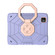 iPad Pro 11 2024 Spider Turntable Handle Stress Relief Tablet Case - Purple Gold iPad Pro 11 2024 Spider Turntable Handle Stress Relief Tablet Case - Purple Gold