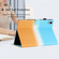 iPad Pro 11 2024 Stitching Gradient Smart Leather Tablet Case - Blue Orange