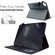 iPad Pro 11 2024 Suede Cross Texture Magnetic Clasp Leather Smart Tablet Case - Black