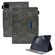iPad Pro 11 2024 Suede Cross Texture Magnetic Clasp Leather Smart Tablet Case - Grey