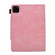 iPad Pro 11 2024 Suede Cross Texture Magnetic Clasp Leather Smart Tablet Case - Pink