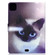 iPad Pro 11 2024 Voltage Colored Drawing Smart Leather Tablet Case - Blue Eyed Cat