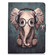 iPad Pro 11 2024 Voltage Colored Drawing Smart Leather Tablet Case - Elephant