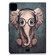 iPad Pro 11 2024 Voltage Colored Drawing Smart Leather Tablet Case - Elephant
