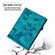 iPad Pro 13 2024 Butterfly Cat Embossing Leather Tablet Case - Sky Blue