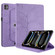 iPad Pro 13 2024 Tree Life Embossed Rotation Leather Smart Tablet Case - Purple