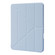iPad Pro 13 2024 Deformation Transparent Acrylic Leather Tablet Case - Light Blue