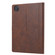 iPad Pro 13 2024 Calf Texture Double Fold Clasp Horizontal Flip Leather Smart Tablet Case - Brown