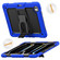 iPad Pro 13 2024 Silicone Hydric PC Tablet Case with Shoulder Strap & Holder - Blue