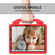 iPad Pro 13 2024 Children EVA Shockproof Tablet Case with Thumb Bracket - Red