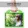 iPad Pro 13 2024 Children EVA Shockproof Tablet Case with Thumb Bracket - Green