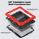 iPad Pro 13 2024 Silicone Hybrid PC Tablet Case with Shoulder Strap - Red
