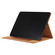 iPad Pro 13 2024 Solid Color Metal Buckle Leather Smart Tablet Case - Brown