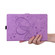 iPad Pro 13 2024 Love Butterfly Embossed Leather Tablet Case - Purple