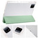 iPad Pro 13 2024 3-fold Clear TPU Smart Leather Tablet Case with Pen Slot - Green iPad Pro 13 2024 3-fold Clear TPU Smart Leather Tablet Case with Pen Slot - Green