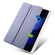 iPad Pro 13 2024 3-fold Clear TPU Smart Leather Tablet Case with Pen Slot - Lavender Purple