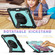 iPad Pro 13 2024 Silicone + PC Tablet Protective Case - Light Blue+Black