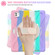 iPad Pro 13 2024 Rotatable Holder Silicone Hybrid PC Tablet Case with Shoulder Strap - Colorful Pink