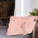 iPad Pro 13 2024 Shockproof Silicone Hybrid PC Tablet Case with Holder - Rose Gold