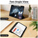 iPad Pro 13 2024 3-fold TPU Smart Leather Tablet Case with Pen Slot - Black