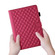 iPad Pro 13 2024 Rhombus Lattice Leather Smart Tablet Case - Red