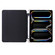 iPad Pro 13 2024 3-fold TPU Leather Smart Tablet Case with Pen Slot - Black
