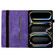 iPad Pro 13 2024 Butterfly Cat Embossing Leather Tablet Case - Purple