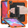 iPad Pro 13 2024 Silicone + PC Tablet Protective Case - Orange+Black