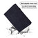 iPad Pro 13 2024 Calf Texture Embossed Leather Tablet Case - Black