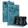 iPad Pro 13 2024 Cartoon Sakura Cat Embossed Smart Leather Tablet Case - Green