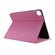 iPad Pro 13 2024 Fabric Leather Tablet Case - Rose Red